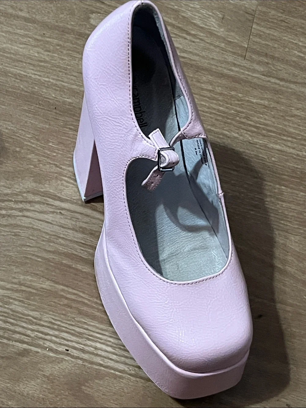 Jeffrey Campbell Light Pink Platform Mary Jane Pumps